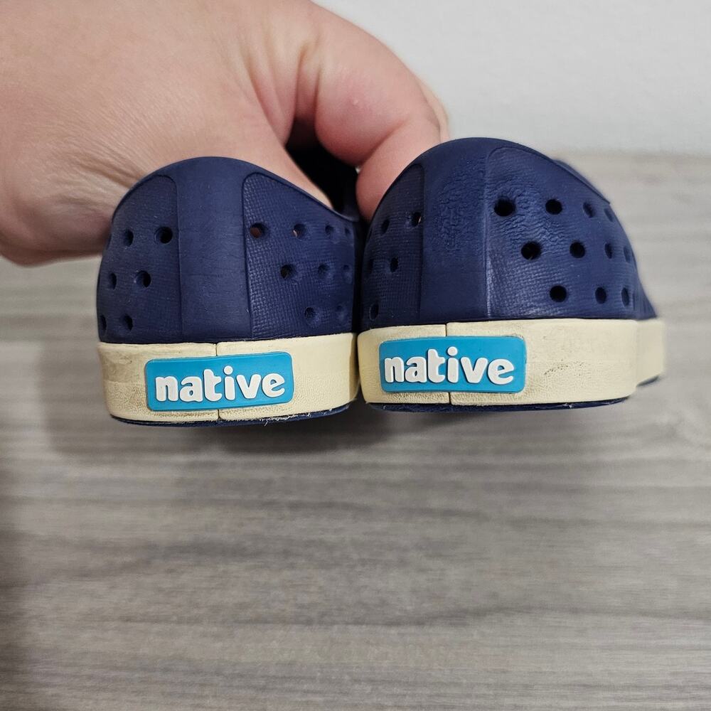 Native Shoes Jefferson Classic Slip On Navy Blue Kids C8 Unisex Boy - Picture 8 of 10